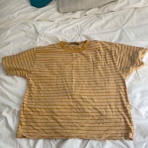 Brandy Melville, S, yellow and white stripped